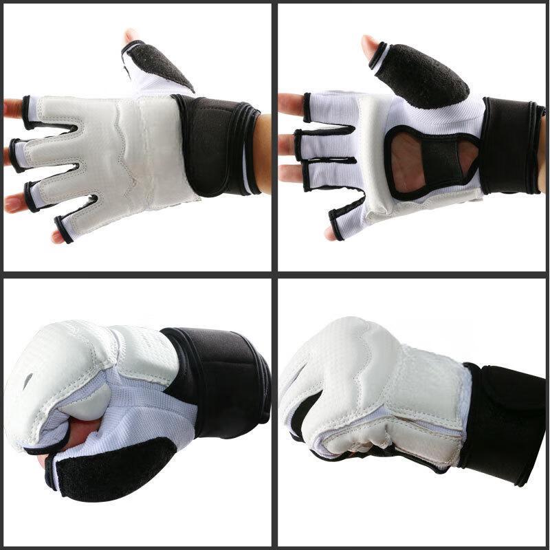 Taekwondo Half-Finger Gloves and Instep Protectors