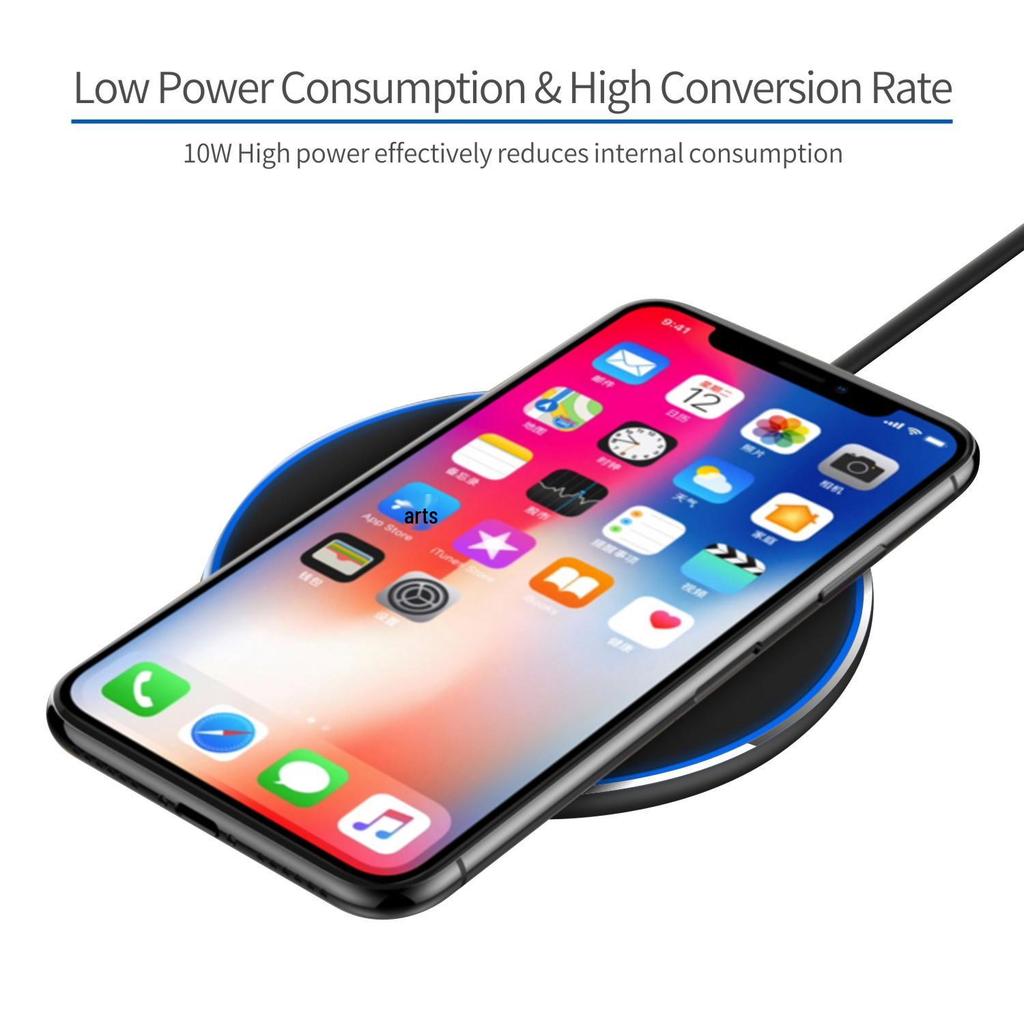 Ultra-Thin 15W Fast Wireless Charger for Apple & Huawei Devices