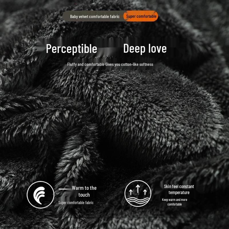 Grandpa's Warm Cotton-Padded Winter Coat - Fleece-Lined Jacket for Middle-Aged & Elderly Men