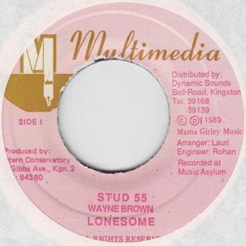 

7-дюймовая пластинка LONESOME - Stud 55 Multimedia 1989 Ямайка Регги, Ска и Даб