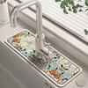 Classic Sink Faucet Drain Pad Table Mat Toilet Diatom Mud Absorbent Pad Non-slip Anti-mildew Mat for Kitchen Countertop Dining