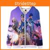 3d Print Hoodie Zipper Sweatshirts Battle Royal Cosplay Costume