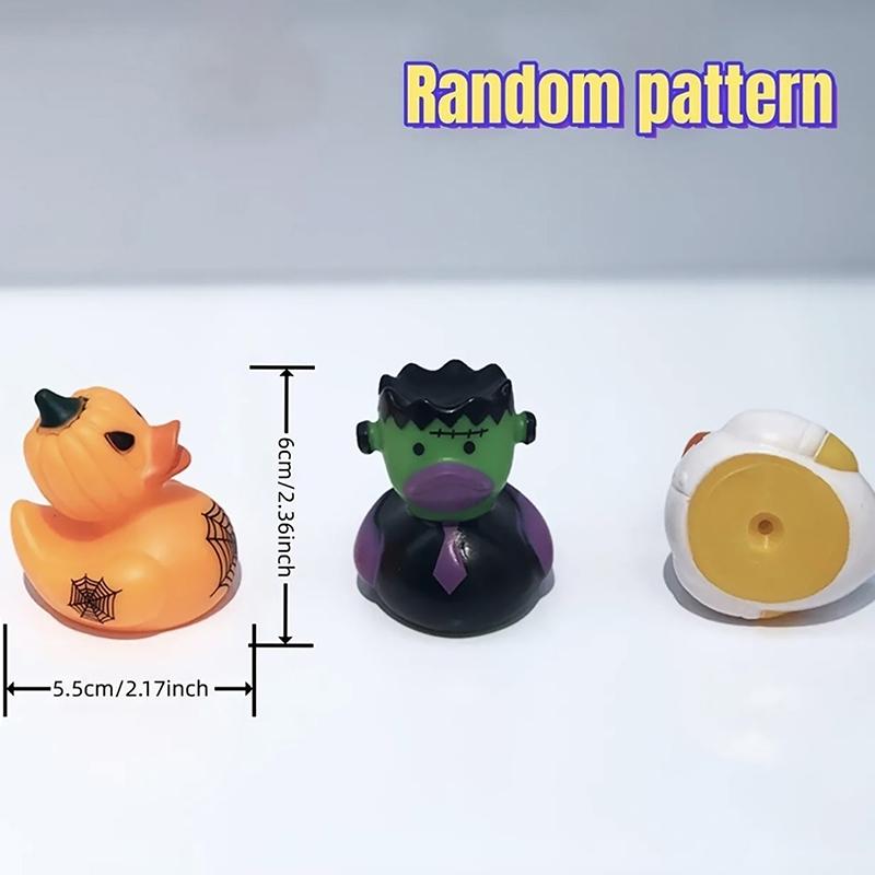 5Pcs Halloween Rubber Ducks In Bulk Duckies Car Decoration For Trick Or Treat Halloween Goodie Bag Filler Party Gifts Toys