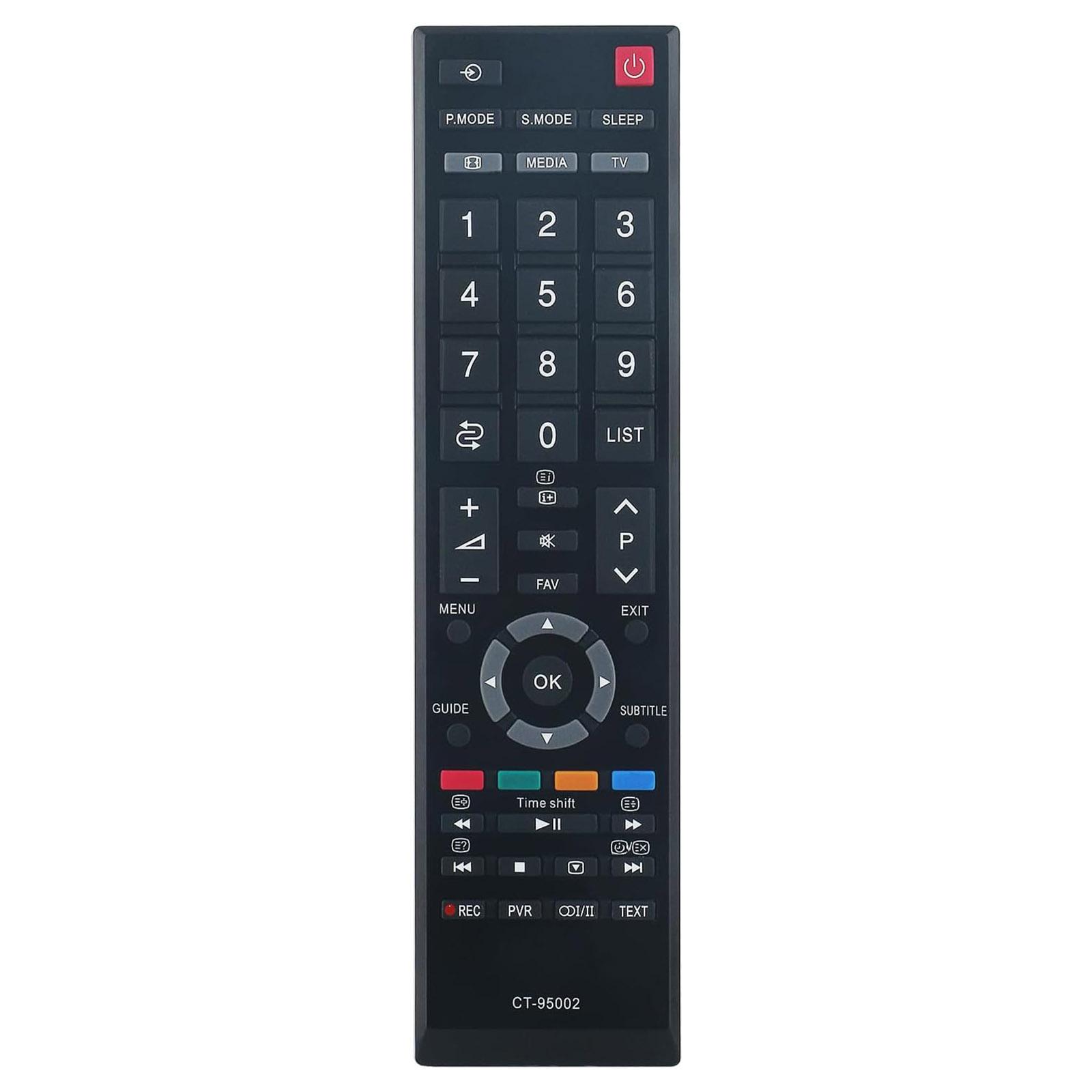 

CT-95002 For Toshiba TV Remote Control 1-10m Range Infrared Replacement Controller A