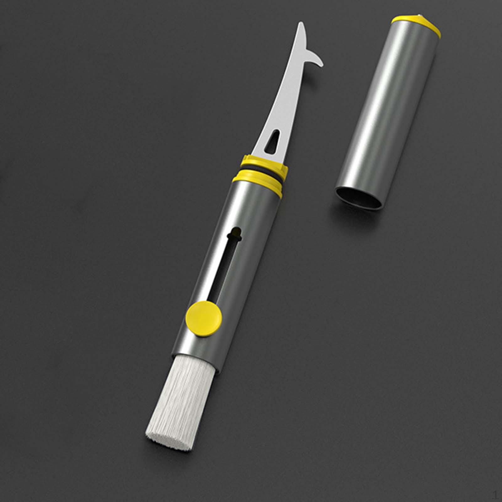 

Car Detailing Cleaning Brush Accessories Dual Buttons Air Outlets сірий колір