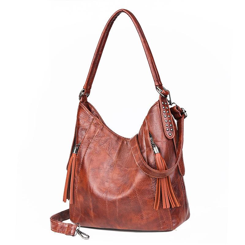 Big Women Bucket Bag Bolsos de hombro femeninos de gran capacidad Vintage  Soft Patchwork PU Leather Lady Crossbody Handbag para mujer Tote comprar a  buen precio — entrega gratuita, reseñas reales con