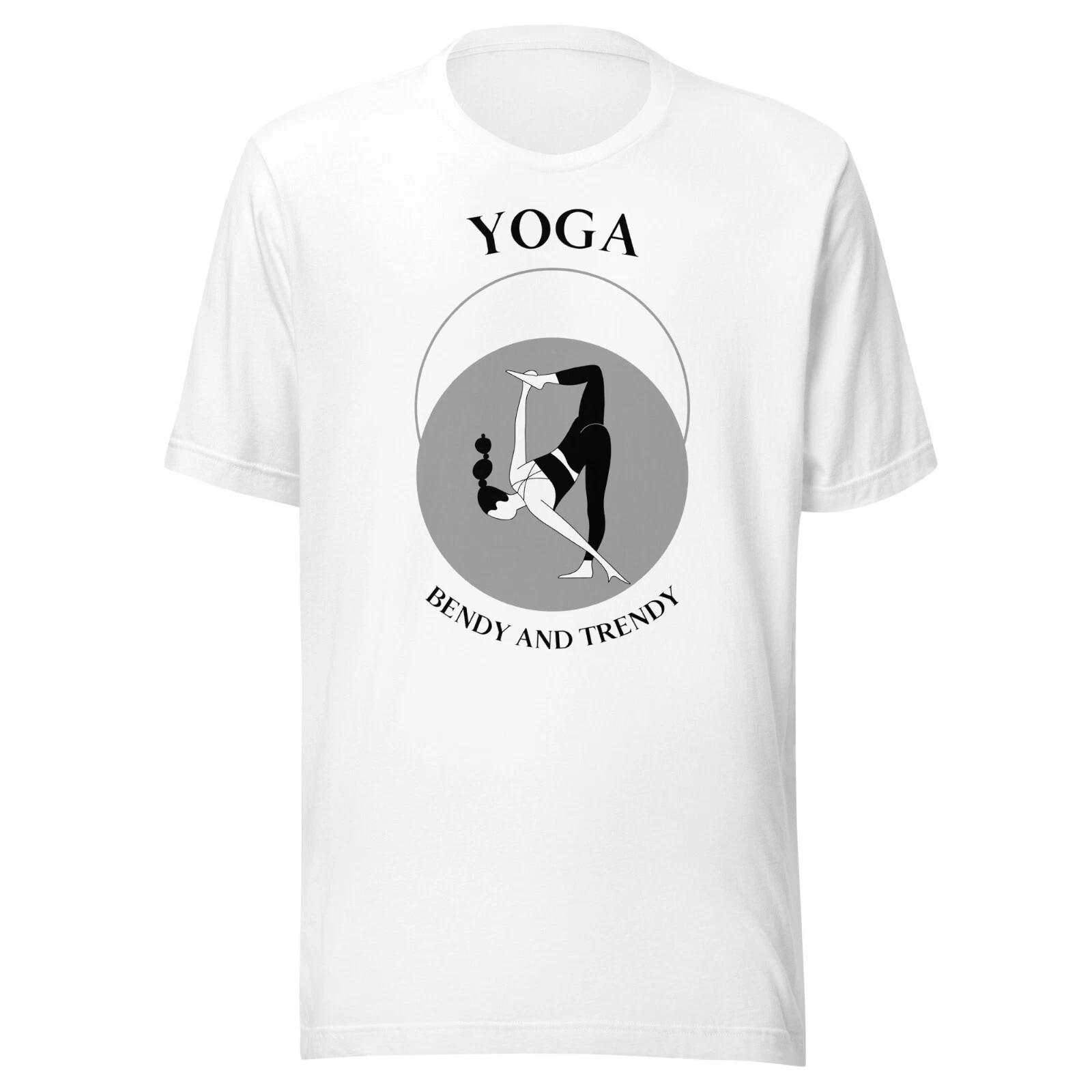 Yoga Bendy And Trendy Unisex Classic Tee Yoga Pose Graphic Shirt XL