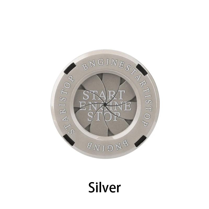 

1Pcs Universal Car Start Stop Engine Push Button Cover Ring One-click Start Decor Stickers Alloy Trim Car Styling Accessories серебряный