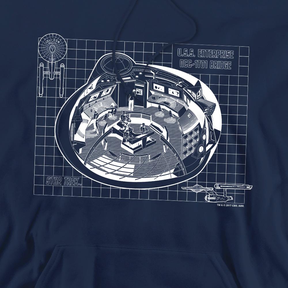 STAR TREK Men's Bridge Print Hoodie