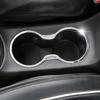 Car Chrome Front Water Cup Holder Panel Cover Trim Inner Decoration Stickers for Jeep New Compass 2017 -2020 Accessories