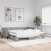Vidaxl Sofa Rozsuwana Z Materacami, Jasnoszara, 100X200 Cm, Tkanina