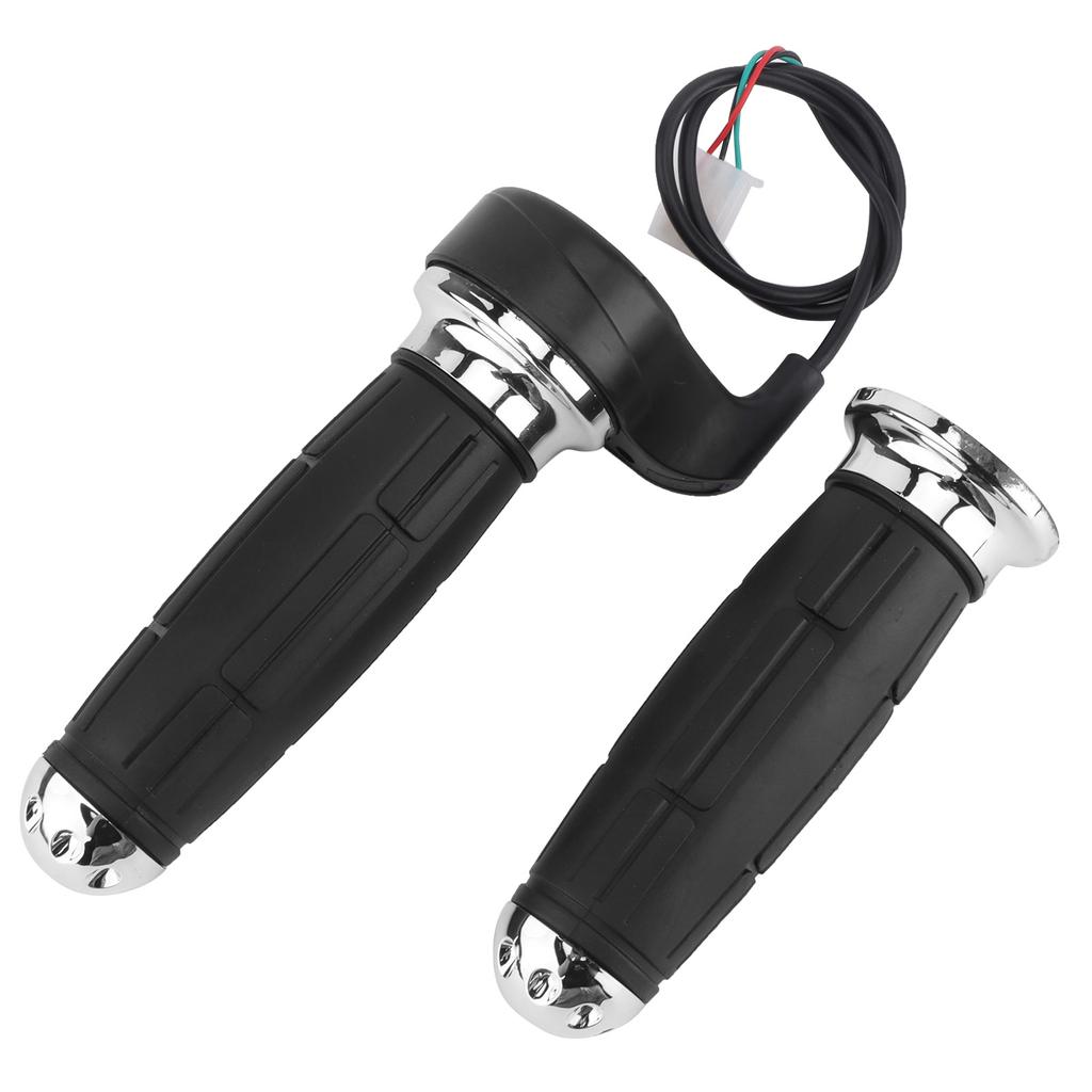1 Pair Electroplated Throttle Grip Universal Throttle Handle Grips for Electric Bikes