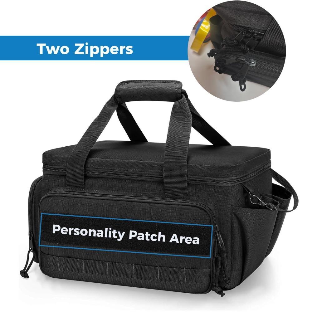 14 Inch Zwarte Canvas Gereedschap Opbergtas Lichtgewicht Elektricien Draagbare Tote Bag Werkaccessoires
