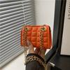 New mini square bag trendy exquisite solid color fashionable simple chain shoulder messenger bag women's bag