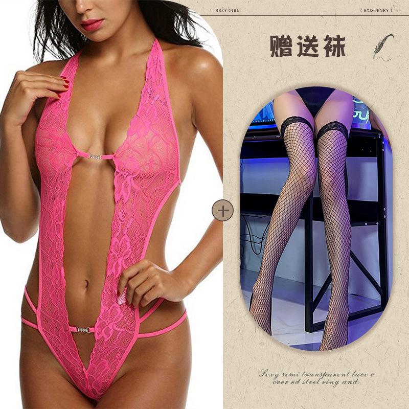 European and American sexy lingerie supply perspective backless body sculpting lace