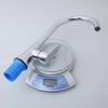 HUANGCHAO Gooseneck Brass Kitchen Faucet (Ball Valve)