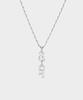Maz Silver No Cap Lettering Necklace