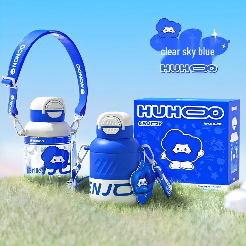 NONOO Kids Dual-Drink Insulated Bottle & Tritan Water Cup Set