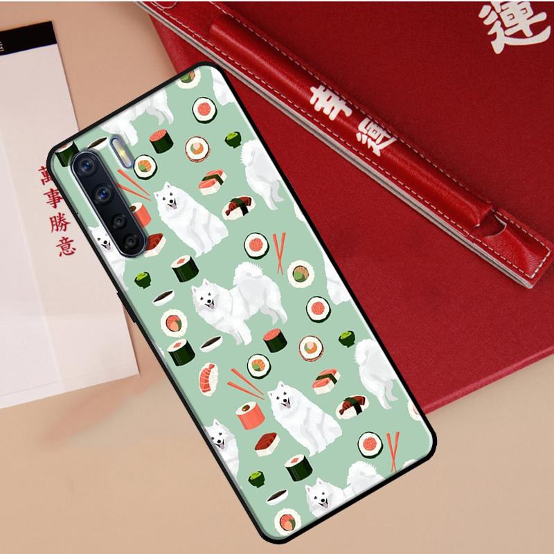 Japanese Spitz Dog Case For Oppo A60 A98 A58 A78 A18 A38 A80 A40 A77 A57 A17 A74 A54 A94 A96 A76 A16 A15 A5 Pro