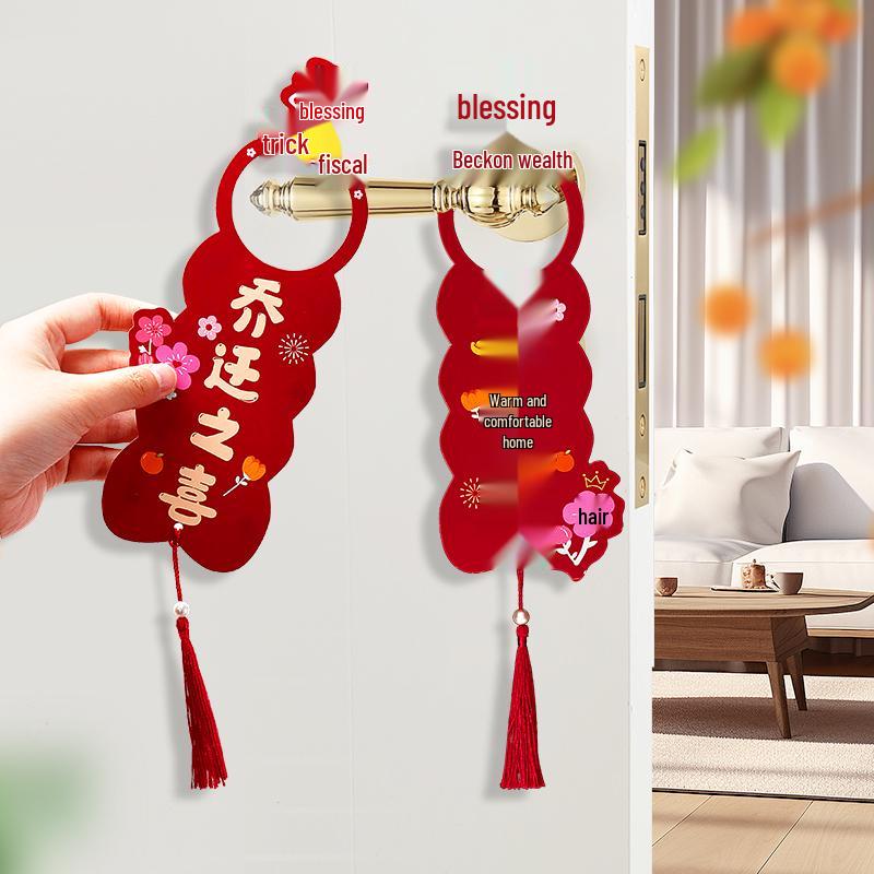 Housewarming Doorknob Pendant: New Home Hanging Ornament for Auspicious Entrance Ceremony