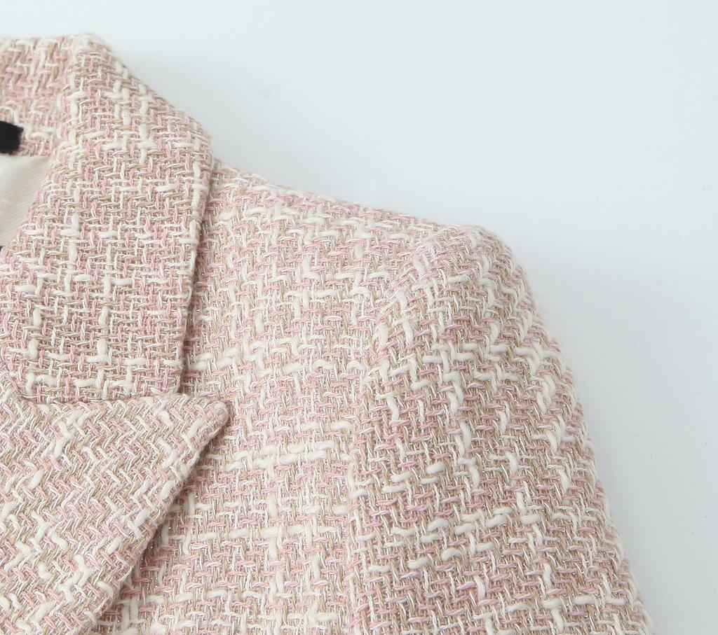 Autumn European & American Style Women's Double-Breasted Mid-Length Knitted Coat (9192156)