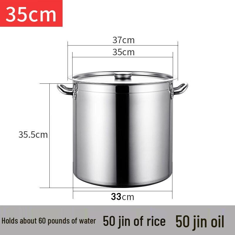 Anditai Commercial Induction Stainless Steel Soup Pot