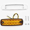 3Pcs 12V 24V Car LED Side Marker Indicators Lights Taillight Trailer Lorry Caravan Bus Van Boat Waterproof Brake Warning Light