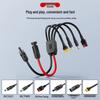 4-in-1 Solar Charging Cable: MC4, DC5521, XT60 Female, Anderson 30A