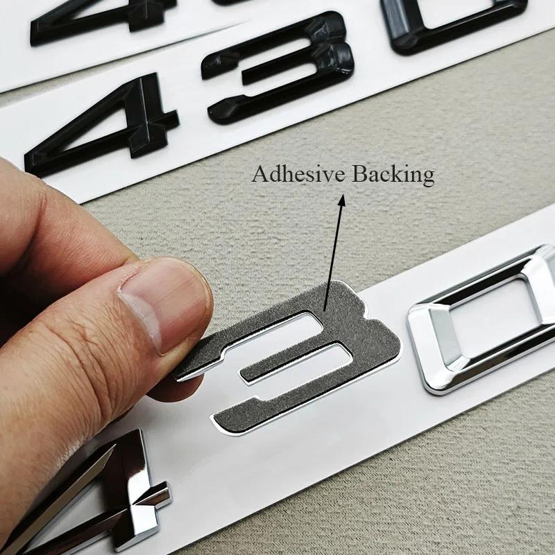 3D ABS Car Letters Logo 430i 430d Badge Sticker Emblem Decals For BMW 4 Series 430i 430d G22 G26 G23 Tail Marking Accessories pt2