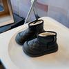 Outdoor Children Snow Boot Patchwork Causal Winter Kids Boots for Girl Thickened Plush Warm Boys Short Cotton Boots Fashion New
