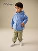 Malwee Boys' Autumn Winter Workwear Style Windbreaker Jacket - Handsome Little Boy's Zipper Shirt