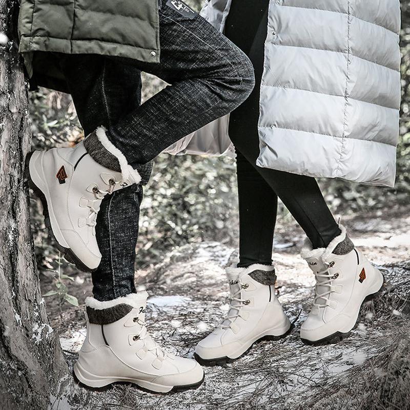 XG Winter Snow Boots Men Hiking Shoes Wool Lining Outdoor Hunting Boots Waterproof Mountaine Shoes Anti Slip Sport Shoes Women