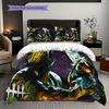 Chainsaw Horror Bedding (1 * duvet cover + 2 * pillowcase, without core) 2D Flat Soft and comfortable Bedding set Christmas birthday gift