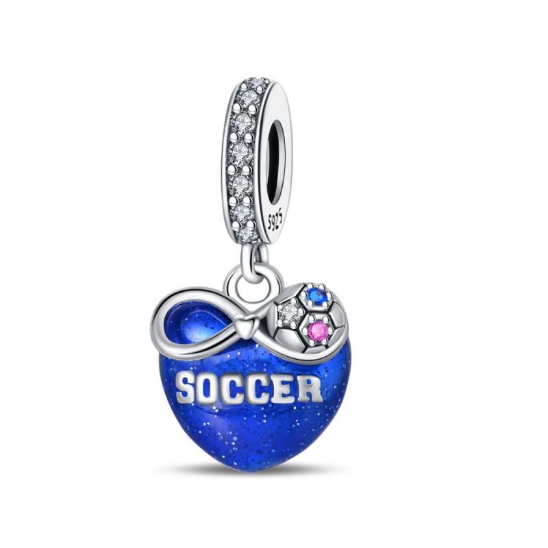 copper Soccer Trophy Jersey Charm Bead Charms for 3mm Bracelets Diy Jewellery Making High Quality Durable Material