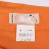 Hermes Camisas de manga corta 100% lino tops 38 NaranjaUsado