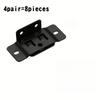 4 Pair Metal Fixing Buckle Two in One Insert Furniture Laminate L Shaped 90 Degree Connector Bracket Hardware Easy Install Home