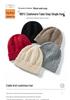 2025 Autumn/Winter Women's Cashmere Knitted Turban Hat - Classic, Warm, Windproof, Versatile, Slimming Design.