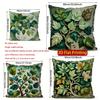 2D Tree Leaf Pattern Decorative Cushion Covers Pattern Cushion Cover Suitable For Sofa Bedroom Car Pillow Cover
