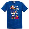 Abstract Art Portrait T Shirt Colorful Graphic Design Unique Tee