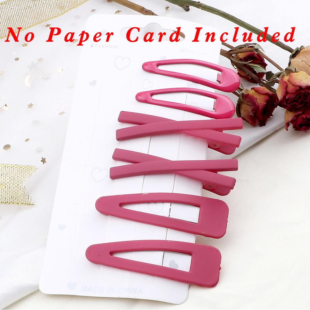 Mixed 5Pcs/Set Hair Clips Accessories Sweet Simple BB Hairpin X-shaped Hairpins 6Pcs/Sets Solid Purple Color Barrettes Headdress