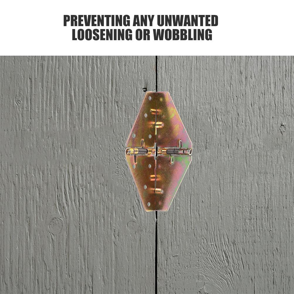 JUMPLAWN 2pcs Butterfly Hinges for Folding Side Table Drop Leaf Desk Cabinet Outdoor Kitchen Furniture Support