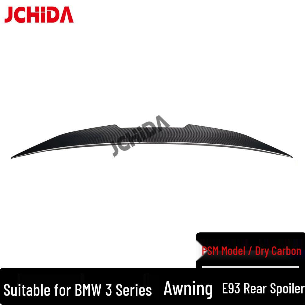 Dry Carbon Fiber Rear Wing for BMW 3 Series Convertible E93 PSM - No Drilling Required