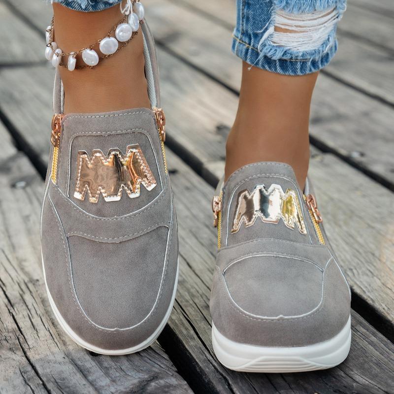 Fashion Women Sneakers Casual Zipper Platform Vulcanized Shoes Women Autumn Anti-slip Comfortable Sneakers Women Zapatillas De Mujer
