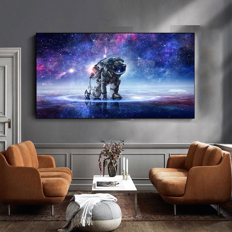 Astronaut Pictures Space Universe Posters and Prints Science Landscape Canvas Painting Wall Art for Living Room Decor Cuadros