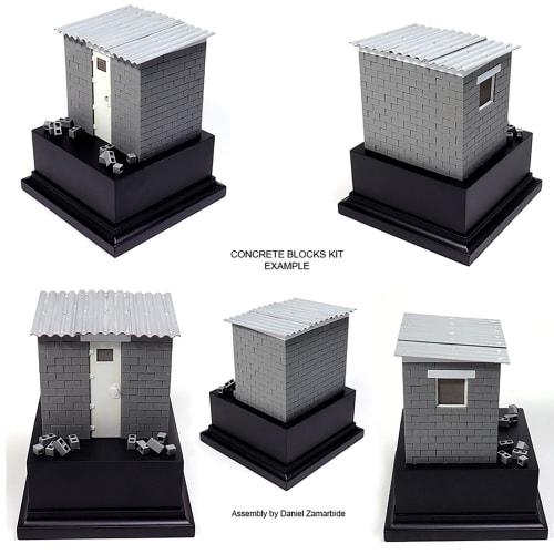 AK Interactive 1/35 Concrete Block Shed Construction Kit Plastic Model Kit AK35019 (Building)