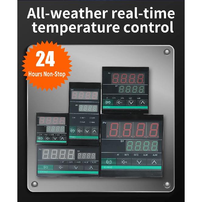 OMCH CH102 CH-B Series CH402 CH502 CH702 CH902 Digital PID Temperature Controller 0-1300℃ SSR/Relay Dual Output K-type Input