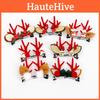 Charming Holiday Hair Accessories Featuring Cute Red Plush Reindeer Antlers For Festive Looks