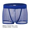 Soutong Men Underwear Hollow Out See Through Sexy Low Waist Breathable Boxer Underpants for Bathroom