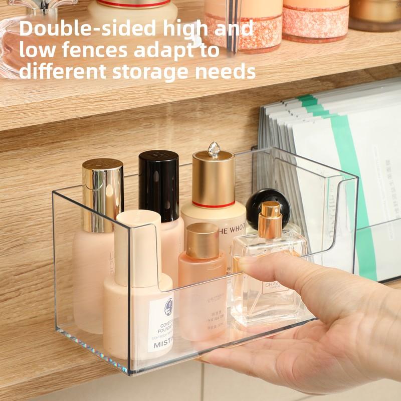 Mirror Cabinet Storage Box, Cosmetic Storage Rack in Bathroom, Transparent Facial Mask Box, Lipstick Box Storage Organizer