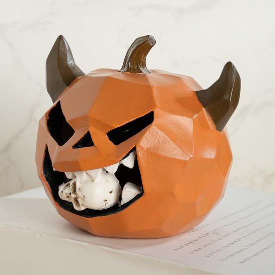 Halloween Pumpkin Ornament Indoor Outdoor Pumpkin Statue Dining Table Living Room Bedroom Decoration